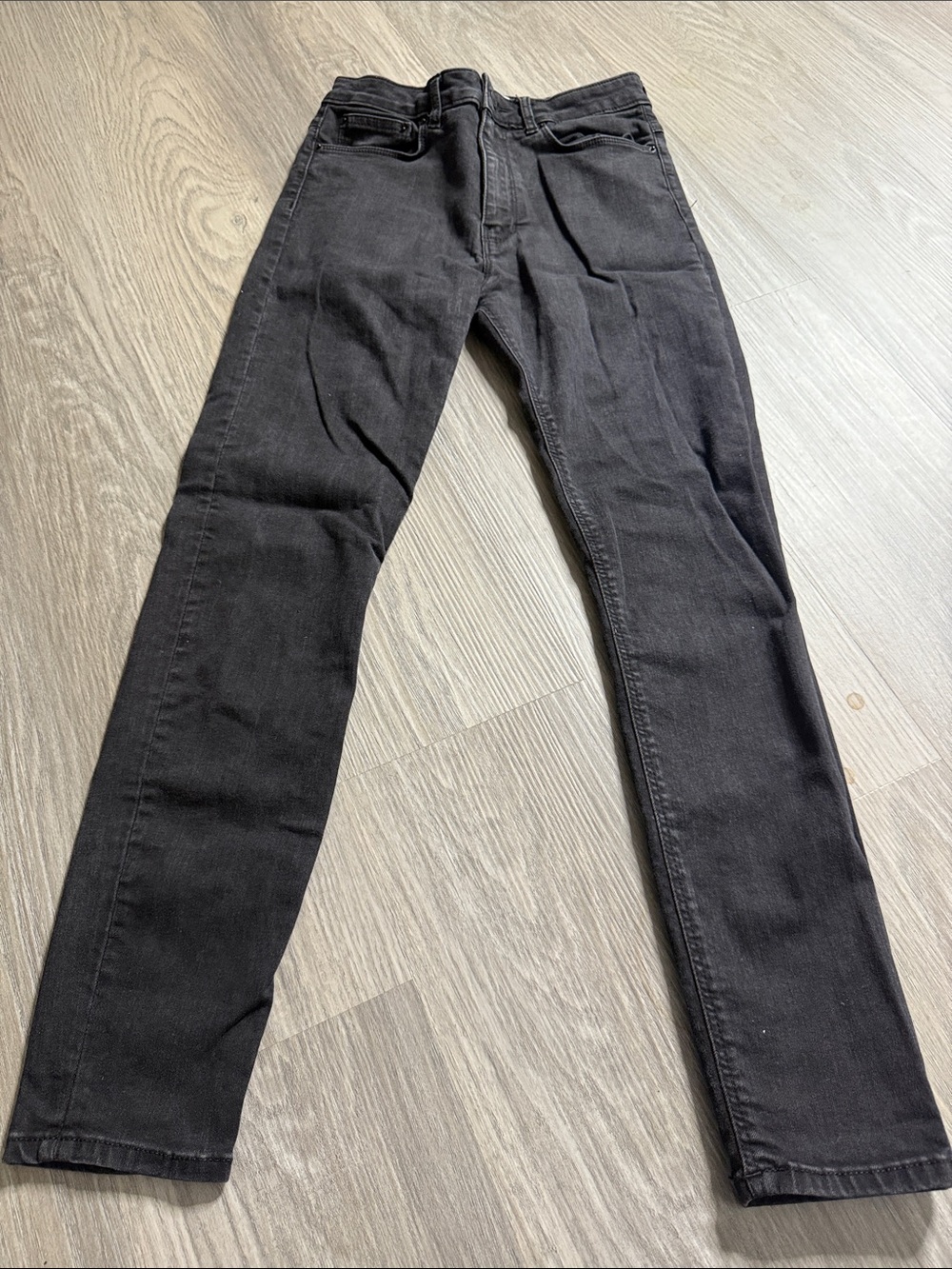 Zara Women Slim Straight Black Jeans